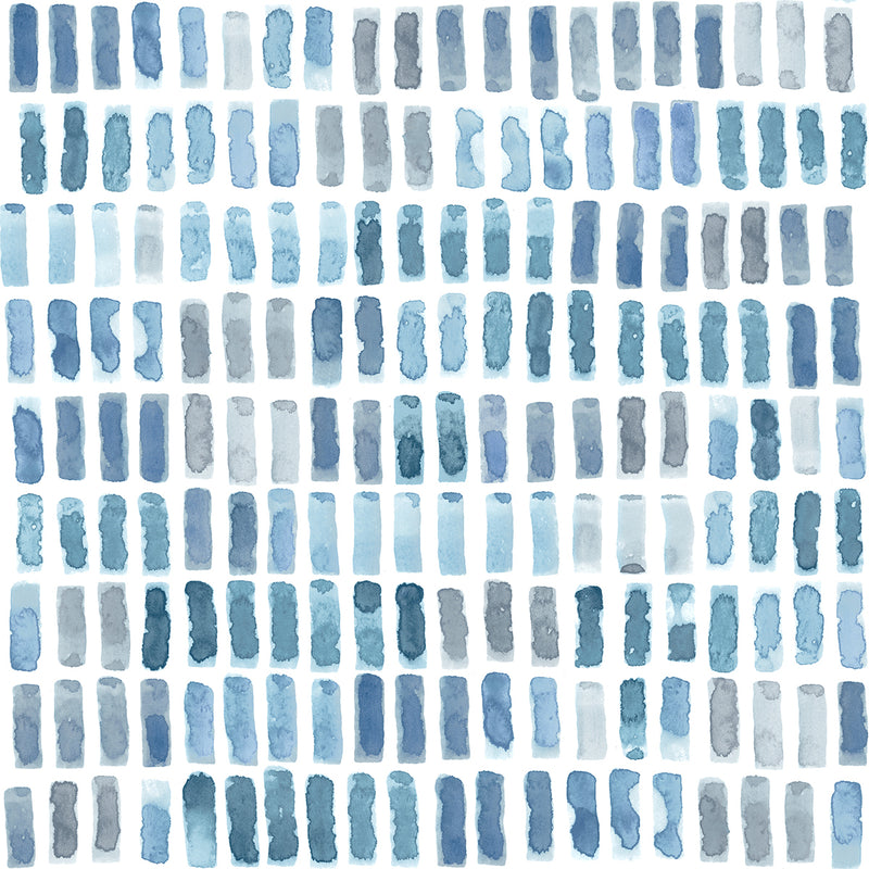 media image for Brynne Indigo Watercolor Wallpaper from the Scott Living II Collection by Brewster Home Fashions 244