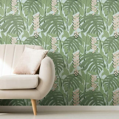 product image for Bunaken Peel & Stick Wallpaper in Green and Blue by RoomMates for York Wallcoverings 85