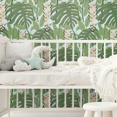 product image for Bunaken Peel & Stick Wallpaper in Green and Blue by RoomMates for York Wallcoverings 19