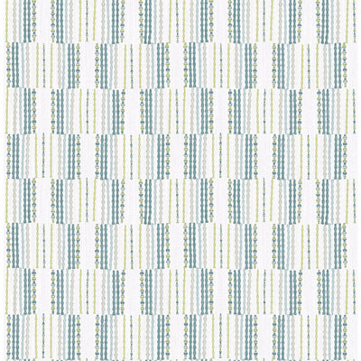 product image for Burgen Geometric Linen Wallpaper in Teal from the Bluebell Collection by Brewster Home Fashions 86