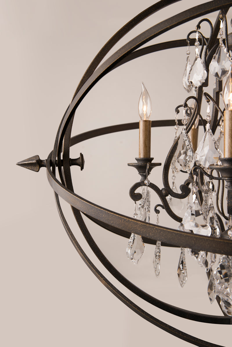 media image for byron 6lt chandelier extra large by troy lighting 2 281