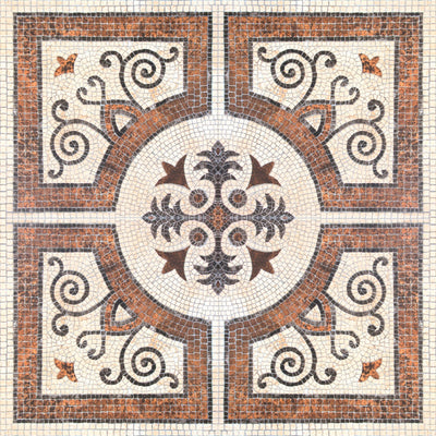 product image of sample byzantine tile wallpaper in beige and grey from the eclectic collection by mind the gap 1 588