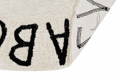 product image for round abc rug in natural black design by lorena canals 4 51
