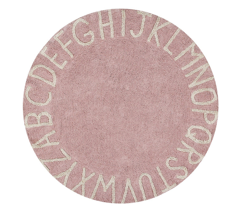 media image for round abc rug in natural vintage nude design by lorena canals 1 253
