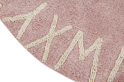 product image for round abc rug in natural vintage nude design by lorena canals 2 74