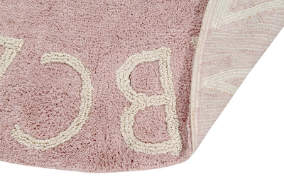 product image for round abc rug in natural vintage nude design by lorena canals 4 3