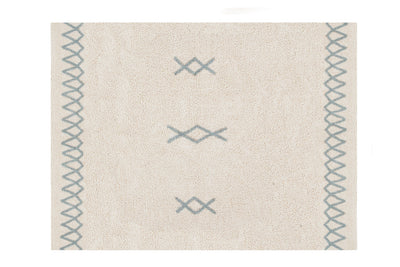product image for atlas natural vintage blue washable rug by lorena canals c atlas nvb l 1 18