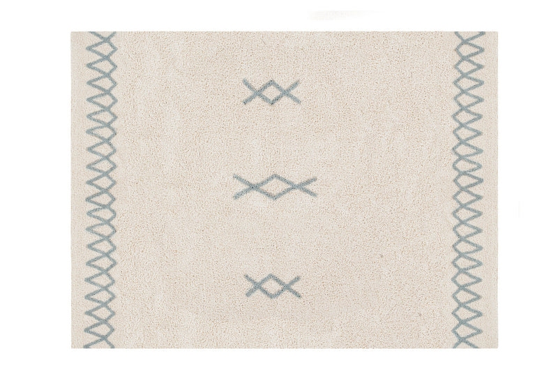 media image for atlas natural vintage blue washable rug by lorena canals c atlas nvb l 1 228
