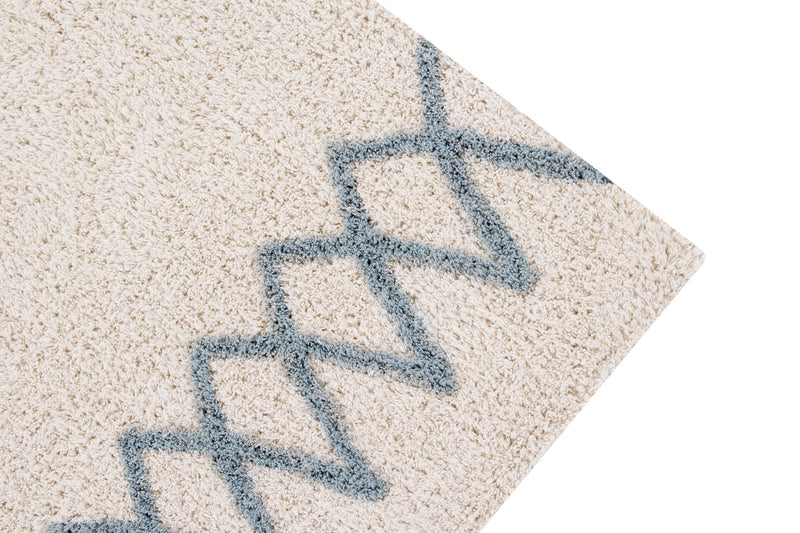 media image for atlas natural vintage blue washable rug by lorena canals c atlas nvb l 2 290