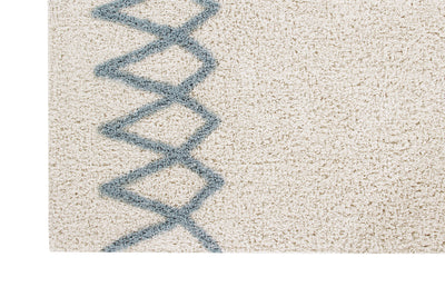 product image for atlas natural vintage blue washable rug by lorena canals c atlas nvb l 3 85