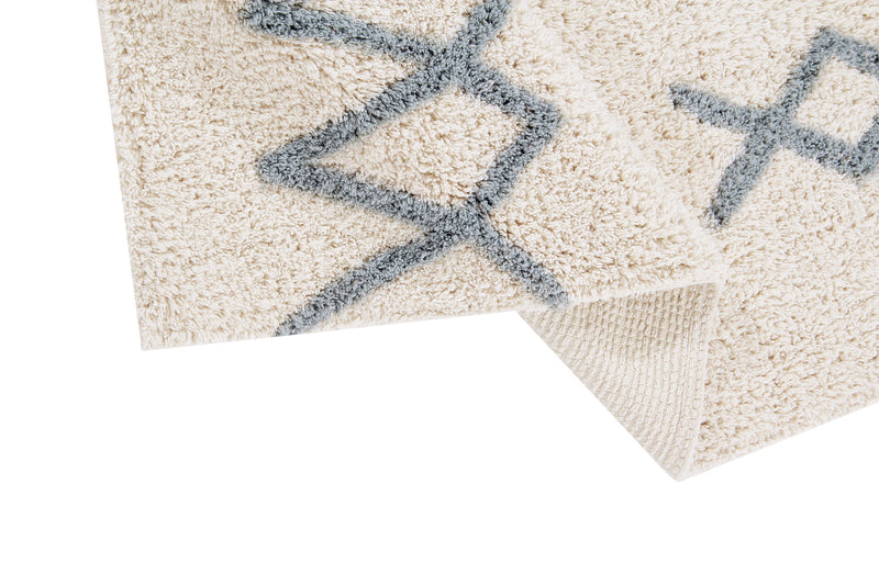media image for atlas natural vintage blue washable rug by lorena canals c atlas nvb l 5 262