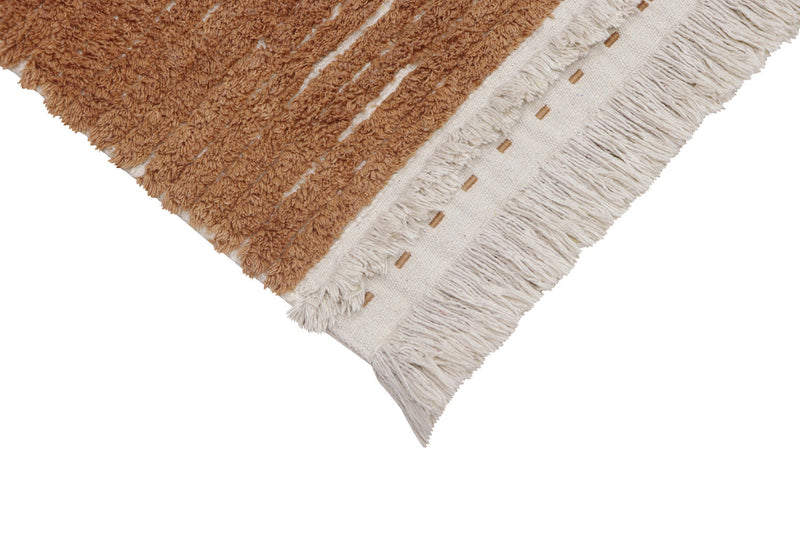 media image for reversible duetto toffee washable rug by lorena canals c duet tof r 10 251