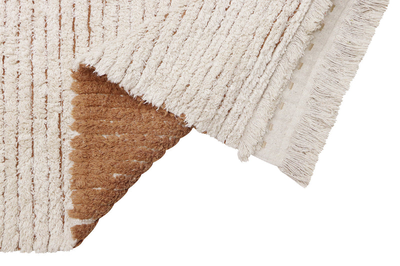 media image for reversible duetto toffee washable rug by lorena canals c duet tof r 12 256