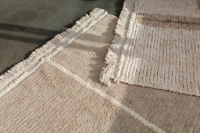 product image for reversible duetto toffee washable rug by lorena canals c duet tof r 15 35