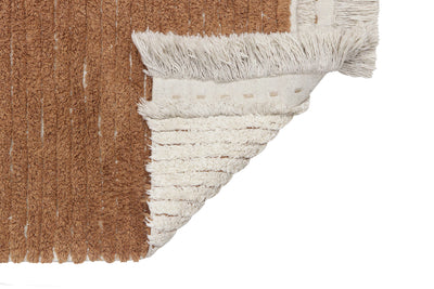 product image for reversible duetto toffee washable rug by lorena canals c duet tof r 2 58