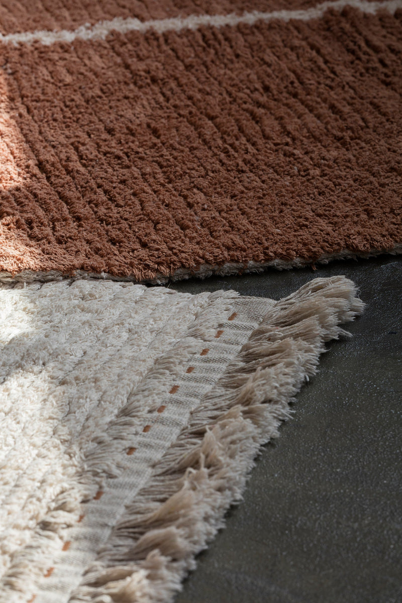 media image for reversible duetto toffee washable rug by lorena canals c duet tof r 7 297