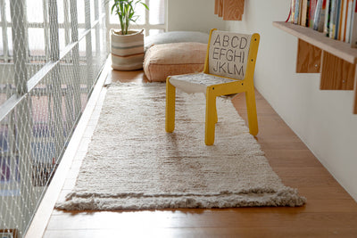 product image for reversible duetto toffee washable rug by lorena canals c duet tof r 24 36