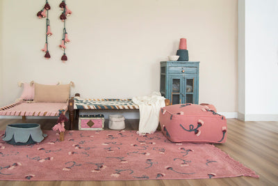 product image for english garden ash rose washable rug by lorena canals c garden ash 11 14