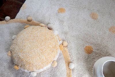 product image for hippy dots honey washable rug by lorena canals c hido hny 9 9