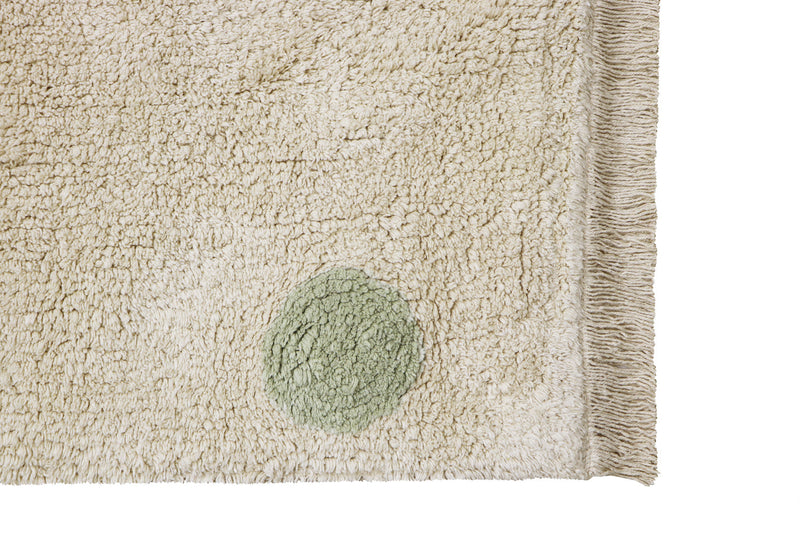 media image for hippy dots olive washable rug by lorena canals c hido olv 2 234