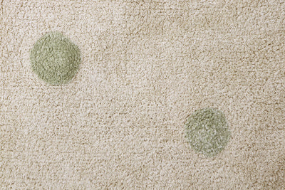 product image for hippy dots olive washable rug by lorena canals c hido olv 5 85