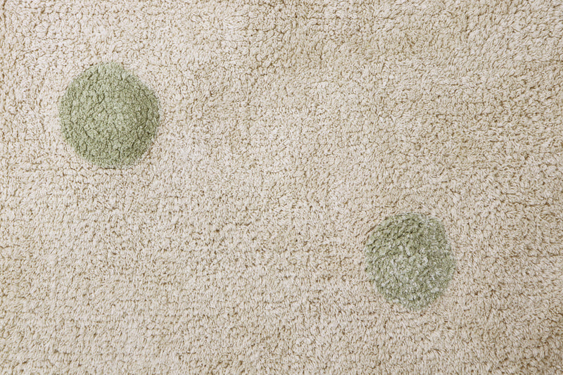 media image for hippy dots olive washable rug by lorena canals c hido olv 5 236