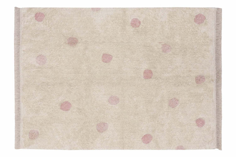 media image for hippy dots vintage nude washable rug by lorena canals c hido vnu 1 237