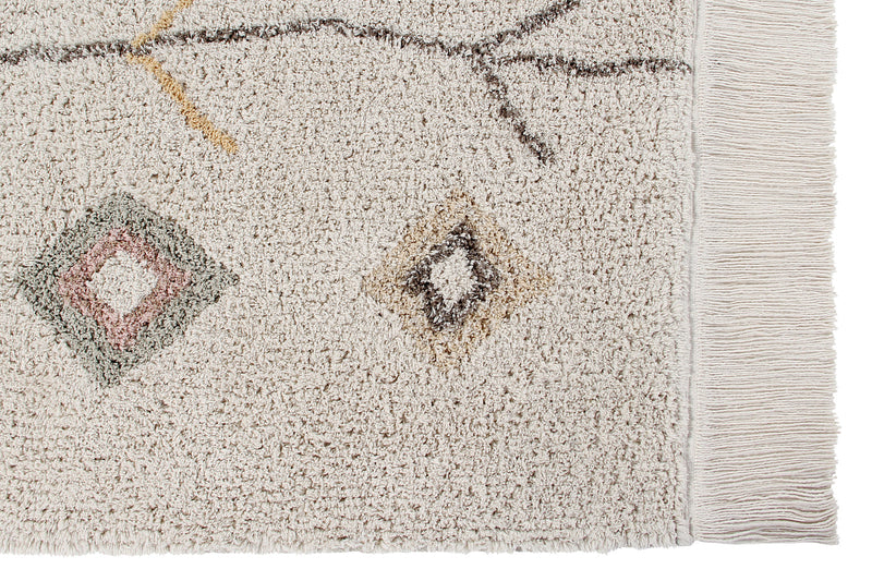 media image for kaarol earth washable rug by lorena canals c kaa nat 2 241