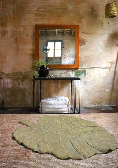 product image for monstera olive washable rug by lorena canals c mon olv 8 97