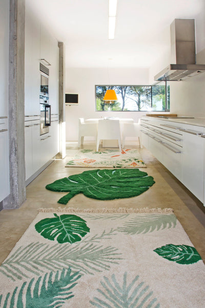 product image for monstera leaf rug design by lorena canals 7 31