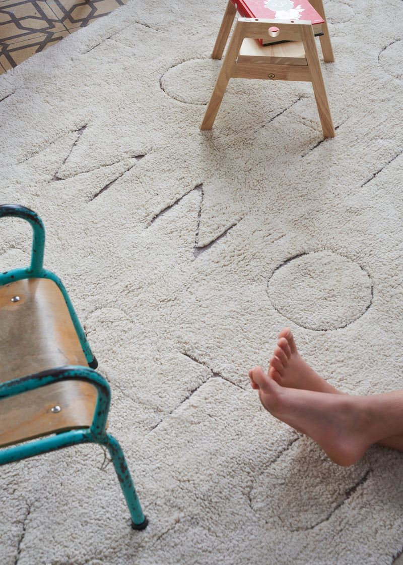 media image for rugcycled abc washable rug by lorena canals c ruc abc xs 28 222