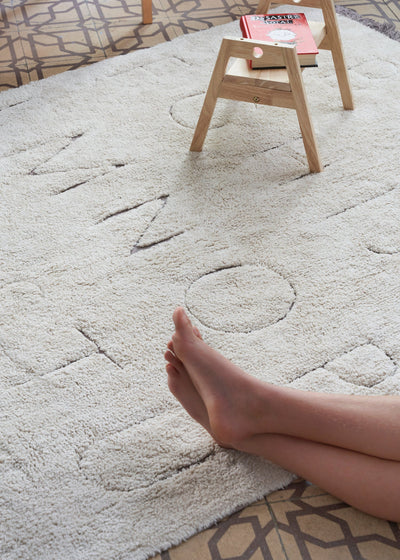 product image for rugcycled abc washable rug by lorena canals c ruc abc xs 29 80