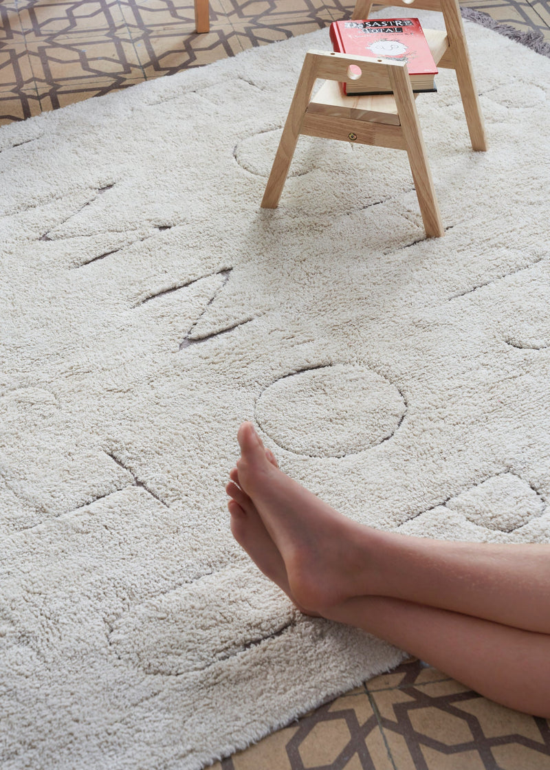 media image for rugcycled abc washable rug by lorena canals c ruc abc xs 29 282
