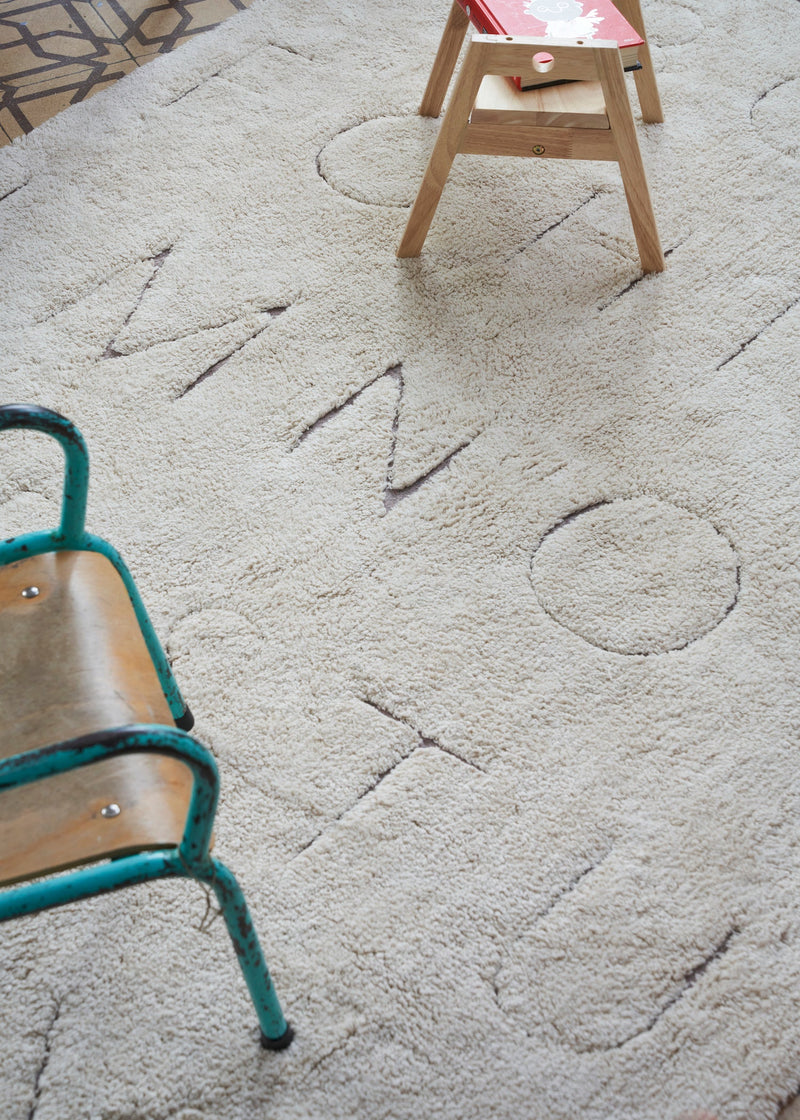 media image for rugcycled abc washable rug by lorena canals c ruc abc xs 27 227