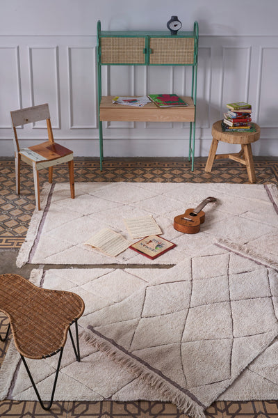 product image for rugcycled bereber washable rug by lorena canals c ruc ber xs 25 86
