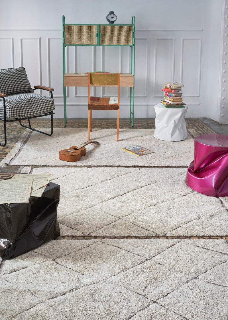 media image for rugcycled bereber washable rug by lorena canals c ruc ber xs 17 23