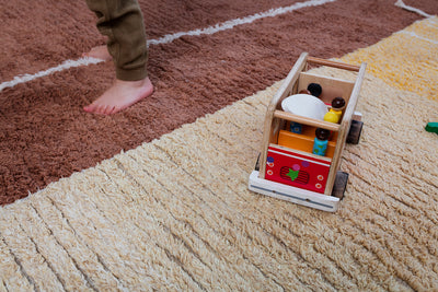 product image for reversible twin amber washable rug by lorena canals c twin amb xs 12 76