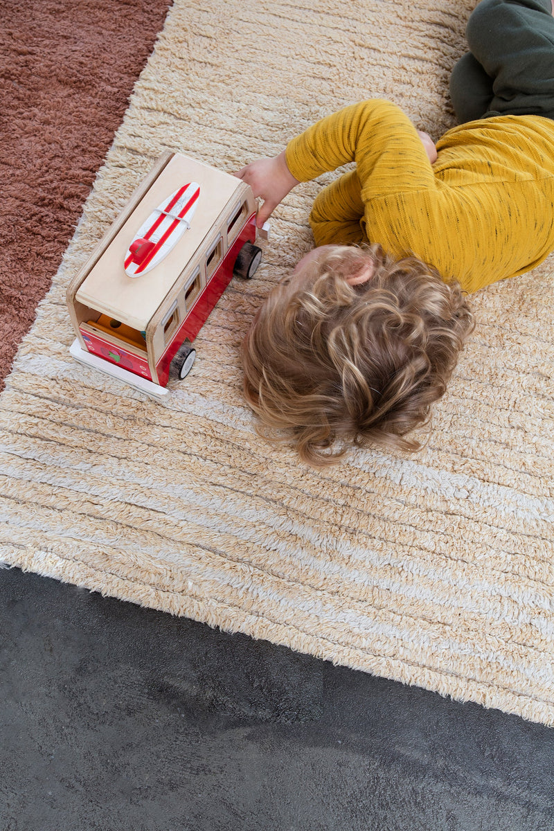 media image for reversible twin amber washable rug by lorena canals c twin amb xs 13 287
