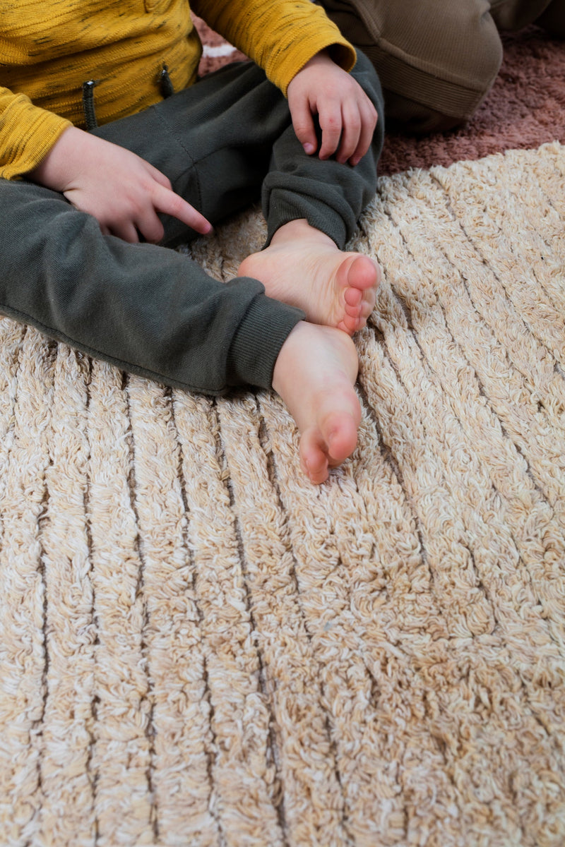 media image for reversible twin amber washable rug by lorena canals c twin amb xs 11 223