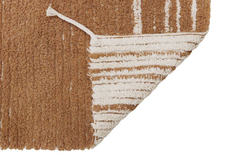 media image for reversible twin toffee washable rug by lorena canals c twin tof xs 19 241
