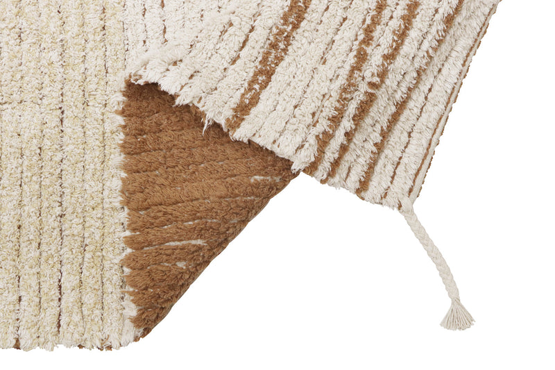 media image for reversible twin toffee washable rug by lorena canals c twin tof xs 20 289
