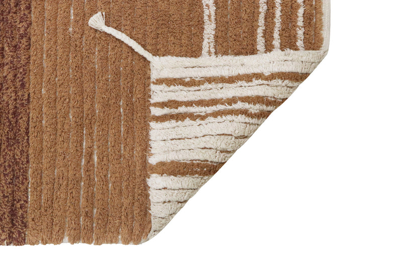 media image for reversible twin toffee washable rug by lorena canals c twin tof xs 8 289