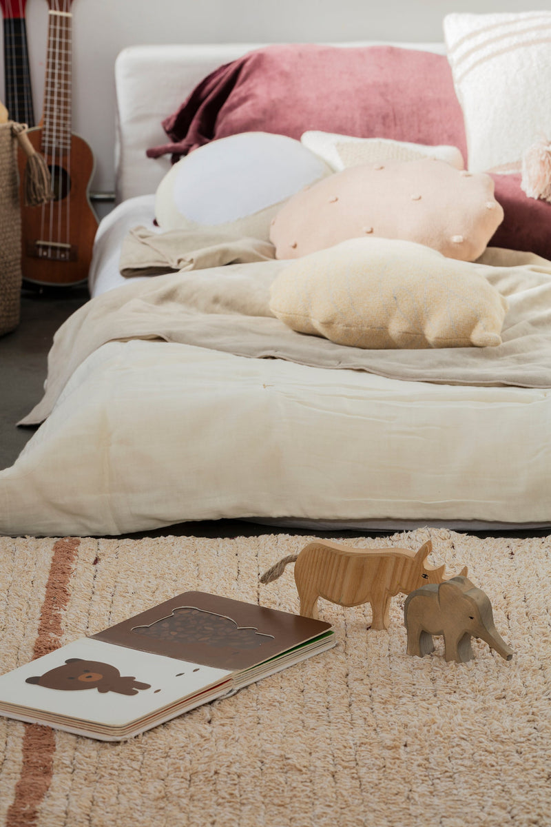 media image for reversible twin toffee washable rug by lorena canals c twin tof xs 11 262