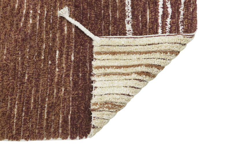 media image for reversible twin toffee washable rug by lorena canals c twin tof xs 2 257
