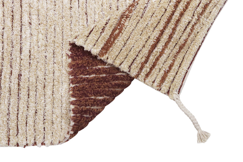 media image for reversible twin toffee washable rug by lorena canals c twin tof xs 3 233