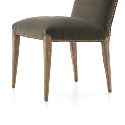 product image for Nate Dining Chair In Modern Velvet Loden 58