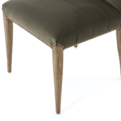 product image for Nate Dining Chair In Modern Velvet Loden 56