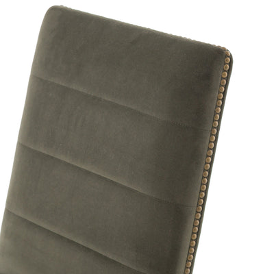 product image for Nate Dining Chair In Modern Velvet Loden 96