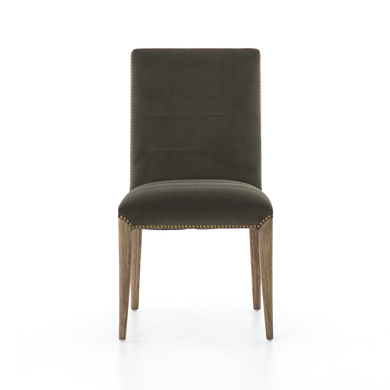 media image for Nate Dining Chair In Modern Velvet Loden 242