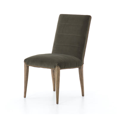 product image for Nate Dining Chair In Modern Velvet Loden 44